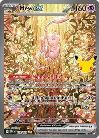 Mew ex - ME: 30th Celebration - Pokemon card