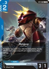 Acguy (ST11-ST14 Release Event) - Gundam Promotional Cards - Gundam Card Game card