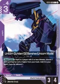 Unicorn Gundam 02 Banshee (Unicorn Mode) (ST11-ST14 Release Event) - Gundam Promotional Cards - Gundam Card Game card