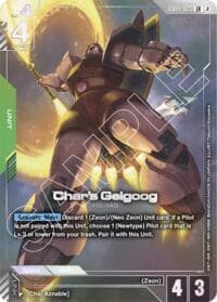 Char's Gelgoog (Official Card Case Set 02) - Gundam Promotional Cards - Gundam Card Game card