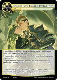 Larinca and Lionel's Furtive Kiss - The Quest of the Seven Keys - Force of Will card