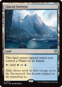 Glacial Fortress - Commander: Reality Fracture - Magic: The Gathering card