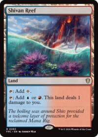 Shivan Reef - Commander: Reality Fracture - Magic: The Gathering card