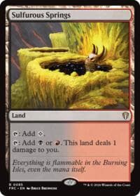 Sulfurous Springs - Commander: Reality Fracture - Magic: The Gathering card