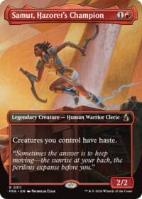 Samut, Hazoret's Champion (Borderless) - Reality Fracture - Magic: The Gathering card