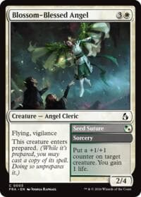 Blossom-Blessed Angel - Reality Fracture - Magic: The Gathering card