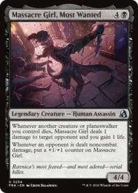 Massacre Girl, Most Wanted - Reality Fracture - Magic: The Gathering card
