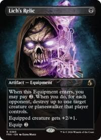 Lich's Relic (Borderless) - Reality Fracture - Magic: The Gathering card