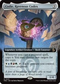 Codie, Ravenous Codex (Extended Art) - Reality Fracture - Magic: The Gathering card