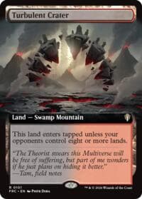 Turbulent Crater (Extended Art) - Commander: Reality Fracture - Magic: The Gathering card