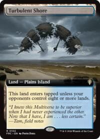 Turbulent Shore (Extended Art) - Commander: Reality Fracture - Magic: The Gathering card