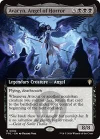 Avacyn, Angel of Horror (Extended Art) - Commander: Reality Fracture - Magic: The Gathering card