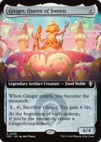 Ginger, Queen of Sweets (Extended Art) - Commander: Reality Fracture - Magic: The Gathering card