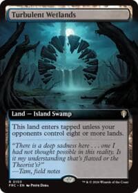 Turbulent Wetlands (Extended Art) - Commander: Reality Fracture - Magic: The Gathering card