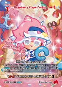 Strawberry Crepe Cookie (SEC) - Festival Arena - CookieRun: Braverse TCG card