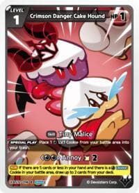 Crimson Danger Cake Hound - Festival Arena - CookieRun: Braverse TCG card