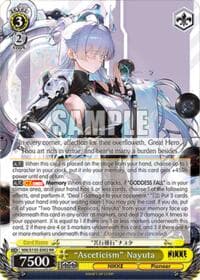 "Asceticism" Nayuta - GODDESS OF VICTORY: NIKKE Vol.2 - Weiss Schwarz card
