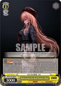Releasing the Red Power, Rapi - GODDESS OF VICTORY: NIKKE Vol.2 - Weiss Schwarz card