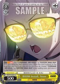 BOOM Install, Neon - GODDESS OF VICTORY: NIKKE Vol.2 - Weiss Schwarz card