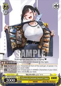 "Closely Carried Secret" Sora - GODDESS OF VICTORY: NIKKE Vol.2 - Weiss Schwarz card