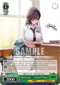 Marciana - School Days - GODDESS OF VICTORY: NIKKE Vol.2 - Weiss Schwarz card