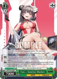 Yan - Sunrise Market - GODDESS OF VICTORY: NIKKE Vol.2 - Weiss Schwarz card