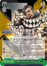 CEO of Tetra Line, Mustang - GODDESS OF VICTORY: NIKKE Vol.2 - Weiss Schwarz card