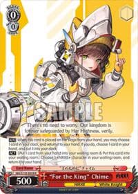"For the King" Chime - GODDESS OF VICTORY: NIKKE Vol.2 - Weiss Schwarz card