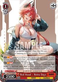 Red Hood - Retro Days - GODDESS OF VICTORY: NIKKE Vol.2 - Weiss Schwarz card