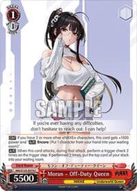 Moran - Off-Duty Queen - GODDESS OF VICTORY: NIKKE Vol.2 - Weiss Schwarz card