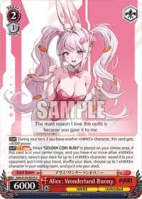 Alice: Wonderland Bunny - GODDESS OF VICTORY: NIKKE Vol.2 - Weiss Schwarz card