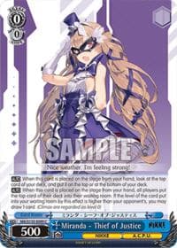 Miranda - Thief of Justice - GODDESS OF VICTORY: NIKKE Vol.2 - Weiss Schwarz card