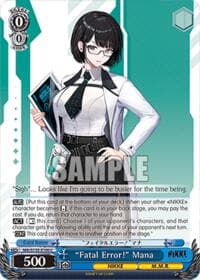 "Fatal Error!" Mana - GODDESS OF VICTORY: NIKKE Vol.2 - Weiss Schwarz card