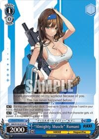 "Almighty Muscle" Rumani - GODDESS OF VICTORY: NIKKE Vol.2 - Weiss Schwarz card
