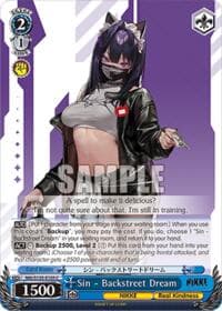 Sin - Backstreet Dream - GODDESS OF VICTORY: NIKKE Vol.2 - Weiss Schwarz card
