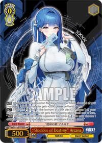 "Shackles of Destiny" Arcana (PR) - GODDESS OF VICTORY: NIKKE Vol.2 - Weiss Schwarz card