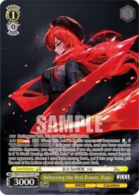 Releasing the Red Power, Rapi (SR) - GODDESS OF VICTORY: NIKKE Vol.2 - Weiss Schwarz card