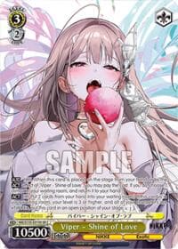 Viper - Shine of Love (SR) - GODDESS OF VICTORY: NIKKE Vol.2 - Weiss Schwarz card