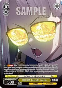 BOOM Install, Neon (SR) - GODDESS OF VICTORY: NIKKE Vol.2 - Weiss Schwarz card