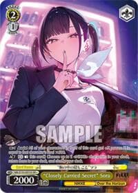 "Closely Carried Secret" Sora (SR) - GODDESS OF VICTORY: NIKKE Vol.2 - Weiss Schwarz card