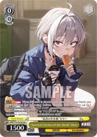 "Survival Tactics of the Weak" Mori (SR) - GODDESS OF VICTORY: NIKKE Vol.2 - Weiss Schwarz card