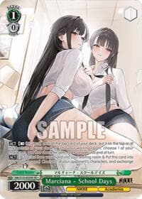 Marciana - School Days (SR) - GODDESS OF VICTORY: NIKKE Vol.2 - Weiss Schwarz card