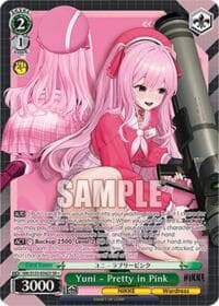Yuni - Pretty in Pink (SR) - GODDESS OF VICTORY: NIKKE Vol.2 - Weiss Schwarz card