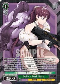 Dolla - Dark Rose (SR) - GODDESS OF VICTORY: NIKKE Vol.2 - Weiss Schwarz card