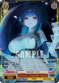 "Shackles of Destiny" Arcana (SR) - GODDESS OF VICTORY: NIKKE Vol.2 - Weiss Schwarz card