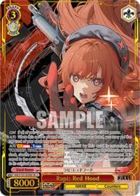 Rapi: Red Hood (SR) - GODDESS OF VICTORY: NIKKE Vol.2 - Weiss Schwarz card