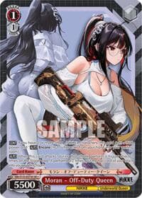 Moran - Off-Duty Queen (SR) - GODDESS OF VICTORY: NIKKE Vol.2 - Weiss Schwarz card