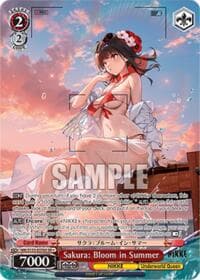 Sakura: Bloom in Summer (SR) - GODDESS OF VICTORY: NIKKE Vol.2 - Weiss Schwarz card