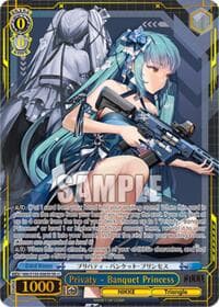 Privaty - Banquet Princess (SR) - GODDESS OF VICTORY: NIKKE Vol.2 - Weiss Schwarz card