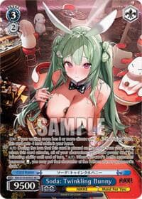 Soda: Twinkling Bunny (SR) - GODDESS OF VICTORY: NIKKE Vol.2 - Weiss Schwarz card